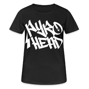 pyro vuurwerk feuerwerk - Frauen T-Shirt atmungsaktiv - Schwarz - Vorne - AI Model Female 172 light (172cm)