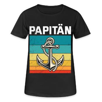 Futur Père PAPITAN Rétro Drôle - T-shirt respirant Femme - noir - Devant - AI Model Female 172 light (172cm)