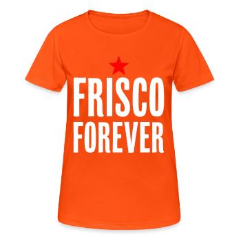 Frisco Forever San Francisco City Love - Women's Breathable T-Shirt - neon orange - Front - AI Model Female 172 dark (172cm)
