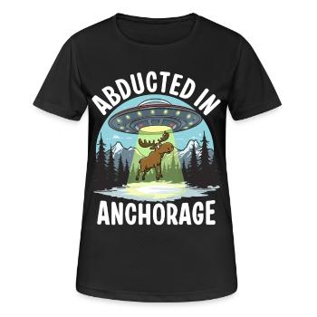 Kidnappé à Anchorage - T-shirt respirant Femme - noir - Devant - AI Model Female 172 light (172cm)