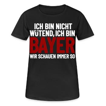 Je ne suis pas en colère, je suis Bavarois - T-shirt respirant Femme - noir - Devant - AI Model Female 172 light (172cm)