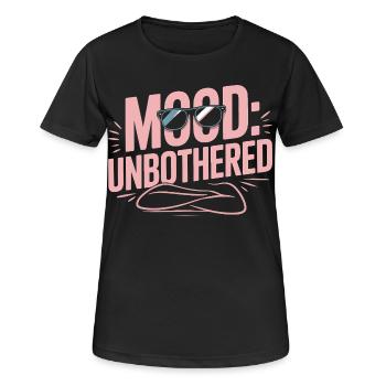 Humeur Sérénité sans dérangement - T-shirt respirant Femme - noir - Devant - AI Model Female 172 light (172cm)