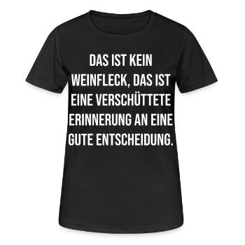 Buried memory: Good decision - Women's Breathable T-Shirt - black - Front - AI Model Female 172 light (172cm)