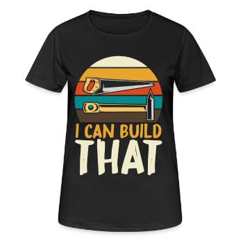 Ich kann das bauen DIY - Frauen T-Shirt atmungsaktiv - Schwarz - Vorne - AI Model Female 172 light (172cm)