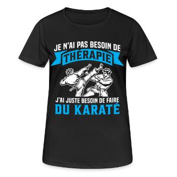 Ich muss nur Karate Karate machen Geschenk Karate - Frauen T-Shirt atmungsaktiv - Schwarz - Vorne - AI Model Female 172 light (172cm)