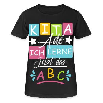 Kita Abgänger 2026 - Frauen T-Shirt atmungsaktiv - Schwarz - Vorne - AI Model Female 172 light (172cm)