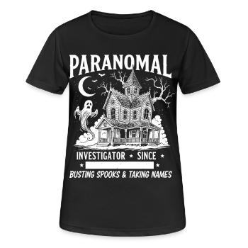 Paranormal Investigator - Frauen T-Shirt atmungsaktiv - Schwarz - Vorne - AI Model Female 172 light (172cm)