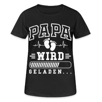 Le futur papa PAPA SE CHARGE DRÔLE - T-shirt respirant Femme - noir - Devant - AI Model Female 172 light (172cm)