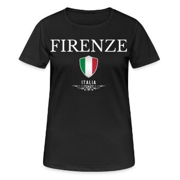 Florenz Italien, ich liebe Florenz - Frauen T-Shirt atmungsaktiv - Schwarz - Vorne - AI Model Female 172 light (172cm)