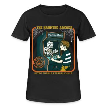 The Haunted Arcade - Women's Breathable T-Shirt - black - Front - AI Model Female 172 light (172cm)