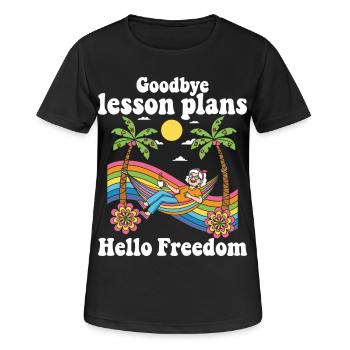 Auf Wiedersehen Lehrerin im Ruhestand Frauen - Frauen T-Shirt atmungsaktiv - Schwarz - Vorne - AI Model Female 172 light (172cm)