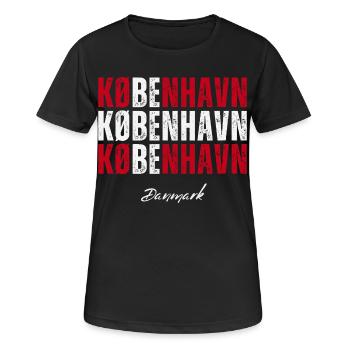 J’adore Copenhague, Copenhague Danemark - T-shirt respirant Femme - noir - Devant - AI Model Female 172 light (172cm)