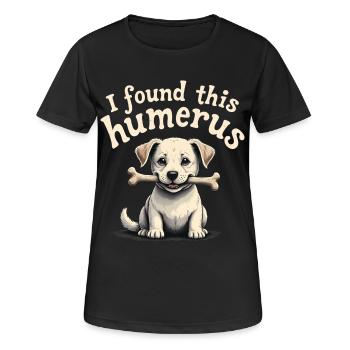 J’ai trouvé cet humérus - T-shirt respirant Femme - noir - Devant - AI Model Female 172 light (172cm)