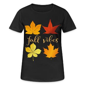 Fall Vibes - Women's Breathable T-Shirt - black - Front - AI Model Female 172 light (172cm)