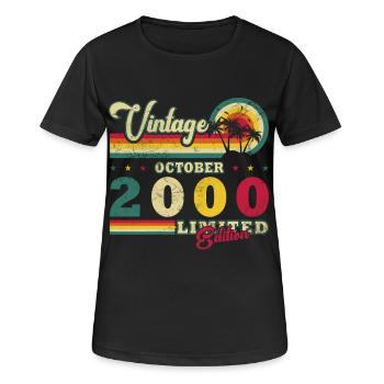 2000 October 2000 Jubilee October 2000 - Women's Breathable T-Shirt - black - Front - AI Model Female 172 light (172cm)