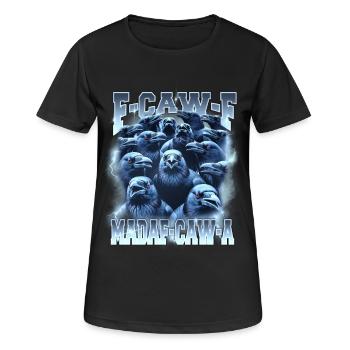 Tempête de corbeaux F-Caw-A - T-shirt respirant Femme - noir - Devant - AI Model Female 172 light (172cm)