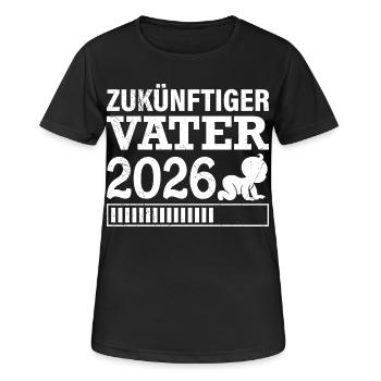 FUTURE DAD 2026 Fatherhood Funny - Women's Breathable T-Shirt - black - Front - AI Model Female 172 light (172cm)