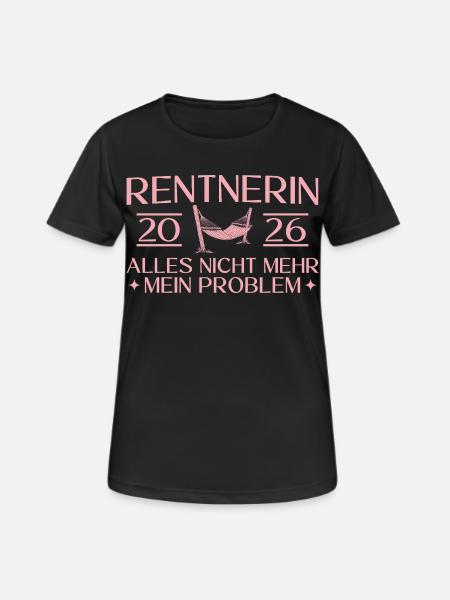 Retraité 2026 - Congé de collègue Pension - T-shirt respirant Femme - noir