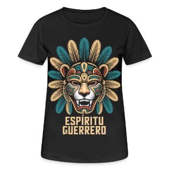 Espiritu Guerrero Aztec Mexican Pride - T-shirt respirant Femme - noir - Devant - AI Model Female 172 light (172cm)