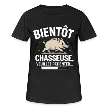 Soon to be a hunter - Women's Breathable T-Shirt - black - Front - AI Model Female 172 light (172cm)