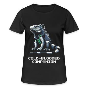Cold-Blooded Pet | Iguana Reptile - Women's Breathable T-Shirt - black - Front - AI Model Female 172 light (172cm)