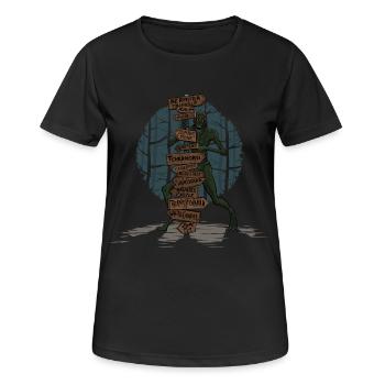 Evil Places - T-shirt respirant Femme - noir - Devant - AI Model Female 172 light (172cm)
