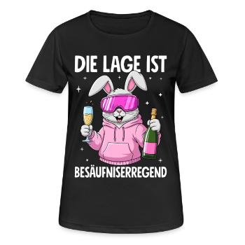La situation est l’ivresse - T-shirt respirant Femme - noir - Devant - AI Model Female 172 light (172cm)