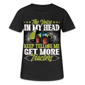 Landwirt - Frauen T-Shirt atmungsaktiv - Schwarz - Vorne - AI Model Female 172 light (172cm)