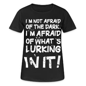 Die wahre Angst vor der Dunkelheit - Frauen T-Shirt atmungsaktiv - Schwarz - Vorne - AI Model Female 172 light (172cm)