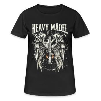 Heavy Metal Rock Festival Heavy Girl Rock Music - Women's Breathable T-Shirt - black - Front - AI Model Female 172 light (172cm)