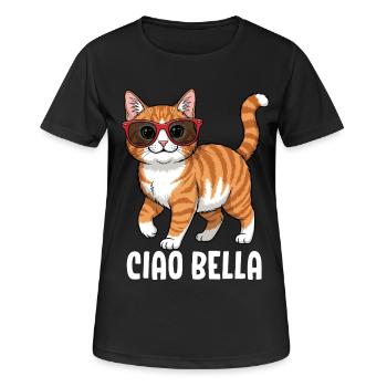Ciao Bella - T-shirt respirant Femme - noir - Devant - AI Model Female 172 light (172cm)