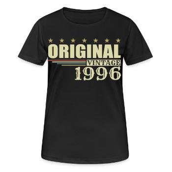1996 Geburtstag 1996 - Frauen T-Shirt atmungsaktiv - Schwarz - Vorne - AI Model Female 172 light (172cm)