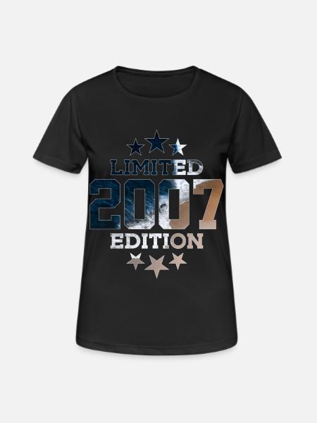 LIMITED EDITION 2007 19. GEBURTSTAG - Frauen T-Shirt atmungsaktiv - Schwarz
