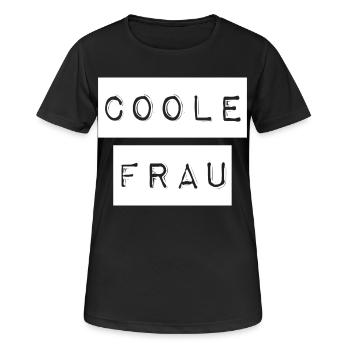 Voici à quoi ressemble une femme cool - T-shirt respirant Femme - noir - Devant - AI Model Female 172 light (172cm)
