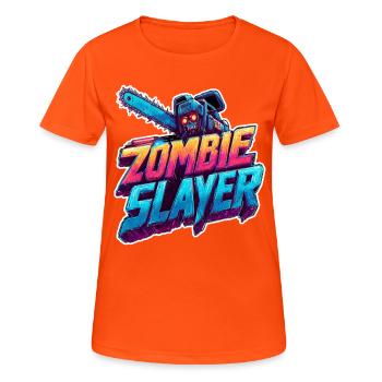 Zombie Reaper - Women's Breathable T-Shirt - neon orange - Front - AI Model Female 172 dark (172cm)