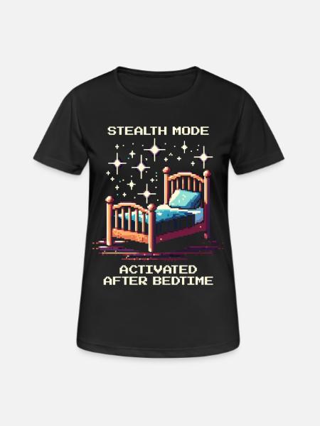 Stealth mode: after bedtime | Parents - Women's Breathable T-Shirt - black