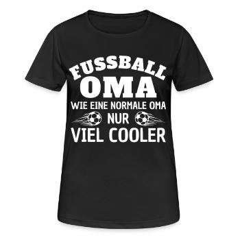 Soccer Granny Much Cooler - Women's Breathable T-Shirt - black - Front - AI Model Female 172 light (172cm)