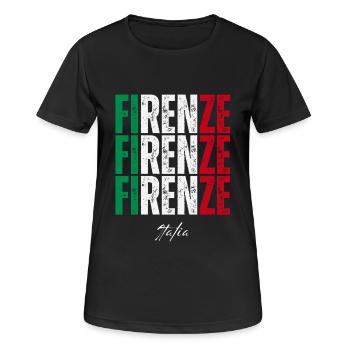 Ich liebe Florenz, Florenz Italien - Frauen T-Shirt atmungsaktiv - Schwarz - Vorne - AI Model Female 172 light (172cm)
