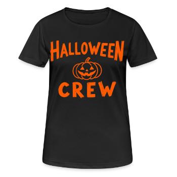 Halloween Crew Pumpkin Head Troop - Women's Breathable T-Shirt - black - Front - AI Model Female 172 light (172cm)