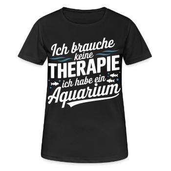 Aquarium Aquarian Fish Ornamental Fish Fan - Women's Breathable T-Shirt - black - Front - AI Model Female 172 light (172cm)