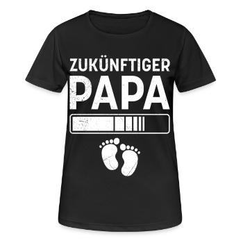 Father-to-be FUTURE DAD Funny - Women's Breathable T-Shirt - black - Front - AI Model Female 172 light (172cm)