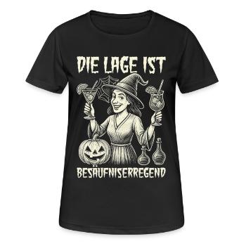 La situation est l’ivresse - T-shirt respirant Femme - noir - Devant - AI Model Female 172 light (172cm)