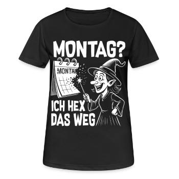 Monday I hex that way - Women's Breathable T-Shirt - black - Front - AI Model Female 172 light (172cm)