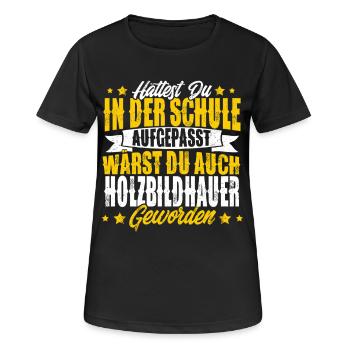 Sculpteur sur bois - T-shirt respirant Femme - noir - Devant - AI Model Female 172 light (172cm)