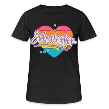 Soeur - T-shirt respirant Femme - noir - Devant - AI Model Female 172 light (172cm)