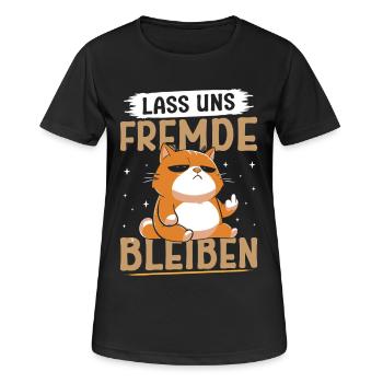 Majorque LET’S STAY STRANGERS Fun - T-shirt respirant Femme - noir - Devant - AI Model Female 172 light (172cm)