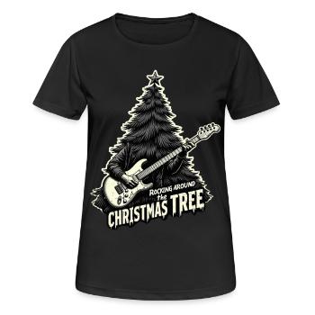 Rocking around the Christmas Tree - Women's Breathable T-Shirt - black - Front - AI Model Female 172 light (172cm)