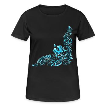 Ornement - T-shirt respirant Femme - noir - Devant - AI Model Female 172 light (172cm)