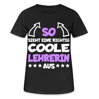 Vraiment cool professeur drôle dire cadeau - T-shirt respirant Femme - noir - Devant - AI Model Female 172 light (172cm)