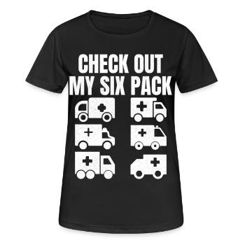 Découvrez mon pack de six - T-shirt respirant Femme - noir - Devant - AI Model Female 172 light (172cm)
